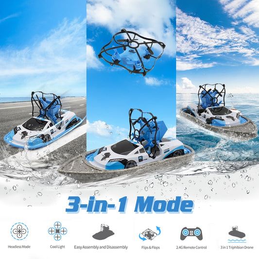 RC Boat Flying Air Boat Radio-Controlled Machine on the Control Panel Birthday Christmas Gifts Remote Control Toys for Kids